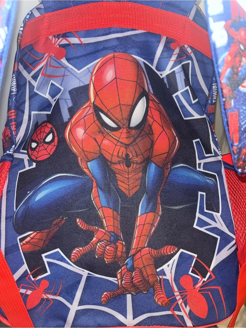 Spiderman Kids Backpack Set in Red and Blue – 6pc Bundle